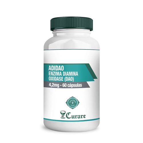 AdiDAO - Enzima Diamina Oxidase (DAO) 4,2mg Curare - 60 cápsulas gastrorresistentes