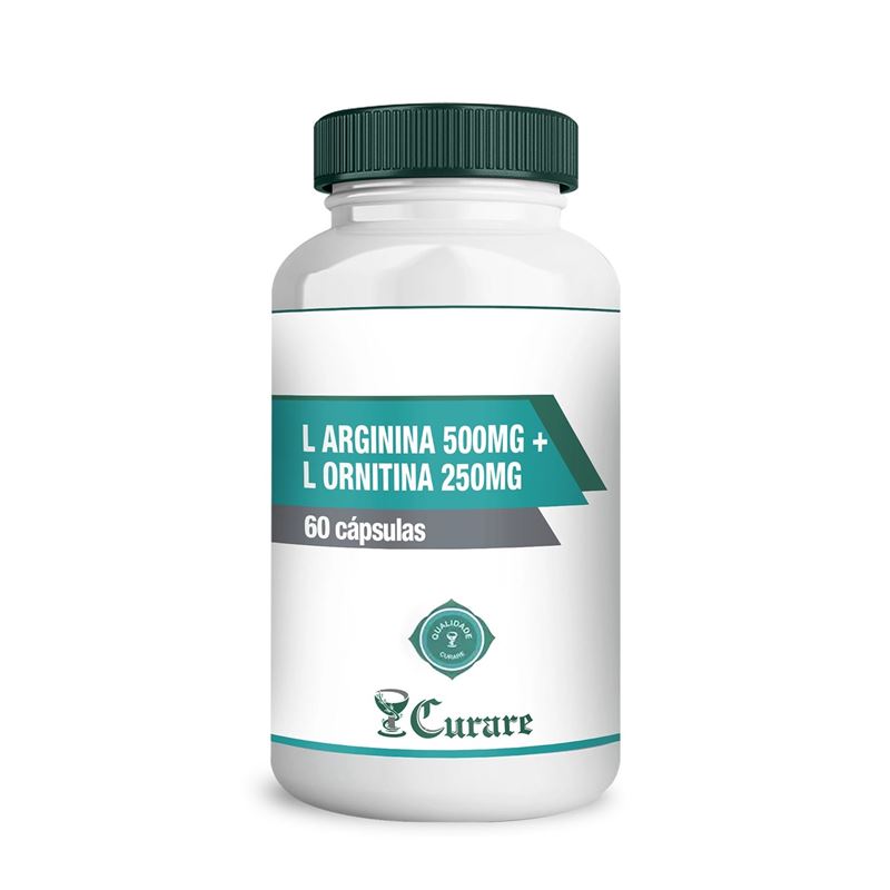 L- Arginina 500mg + L- Ornitina 250mg Curare - 30 doses