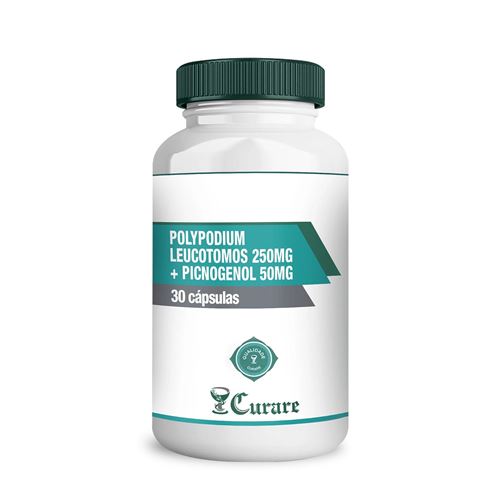 Polypodium leucotomos 250mg + Picnogenol 50mg Curare (Fotoprotetora) - 30 cápsulas