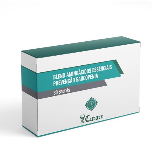 Blend Aminoácidos Essênciais Prevenção Sarcopenia Curare - 30 sachês Blend Aminoácidos Essênciais Prevenção Sarcopenia Curare - 30 sachês