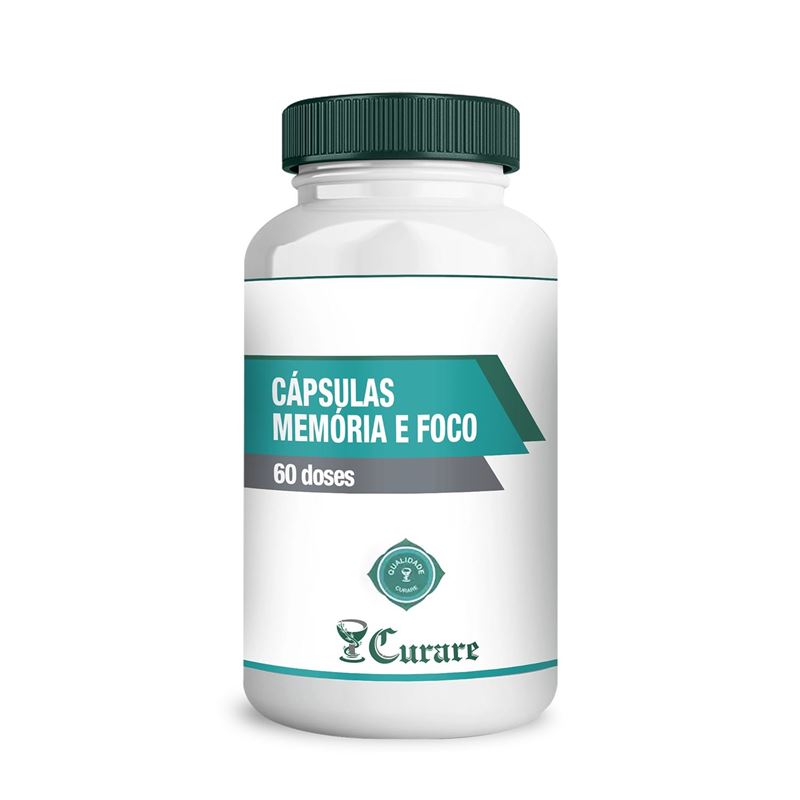 Cápsulas Memória e Foco Curare - 60 doses