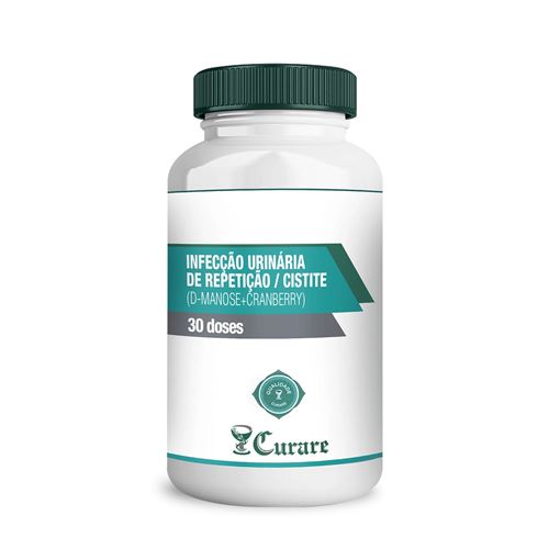 Infecção Urinária de Repetição/ Cistite (D-Manose+Cranberry) Curare - 30 doses Infecção Urinária de Repetição/ Cistite (D-Manose+Cranberry) Curare - 30 doses