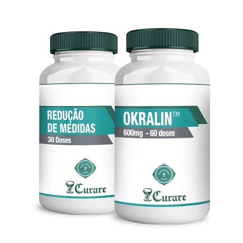Kit Redução de Medidas c/ Okralin™+Composto Morosil® /Altilix® /Cactin® Curare - 60 doses de cada Kit Redução de Medidas c/ Okralin™+Composto Morosil® /Altilix® /Cactin® Curare - 60 doses de cada