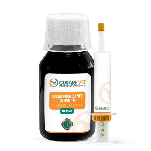 Calda Imunizante (Imuno TF) p/ Felinos até 5 Kg CurareVet - 60 doses