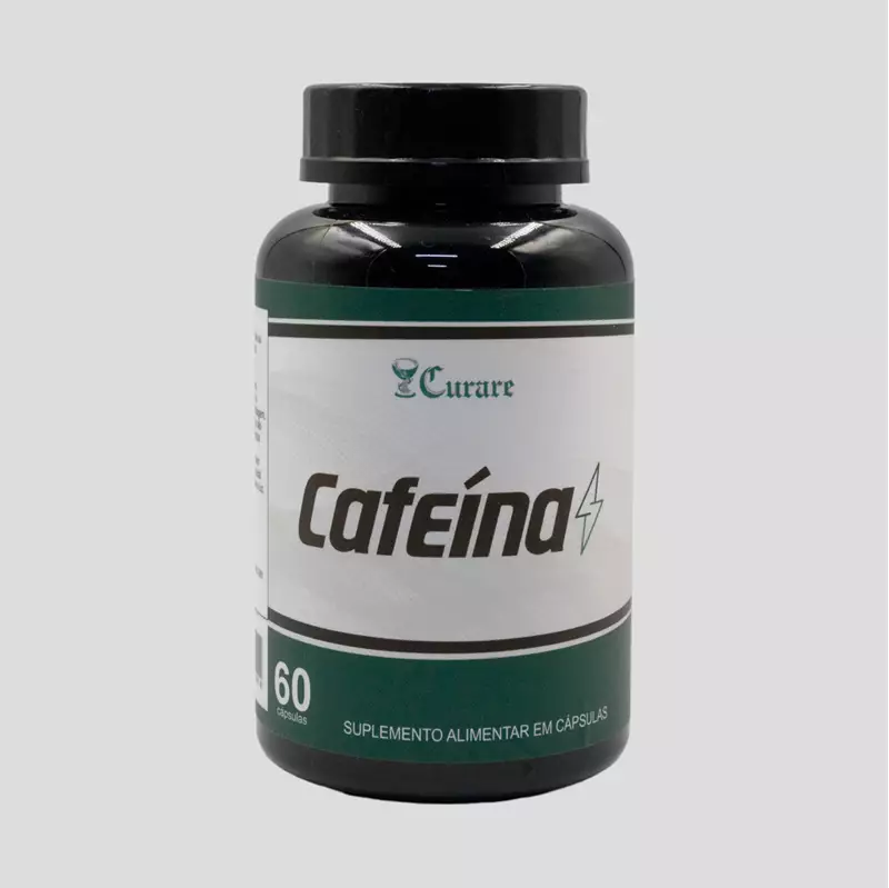 Cafeína 200mg (Suplemento Industrializado Curare - 60 cápsulas