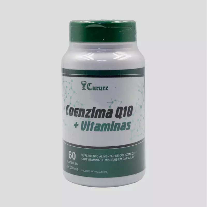 Coenzima Q10 + Vitaminas (Suplemento Industrializado Curare) - 60 cápsulas 