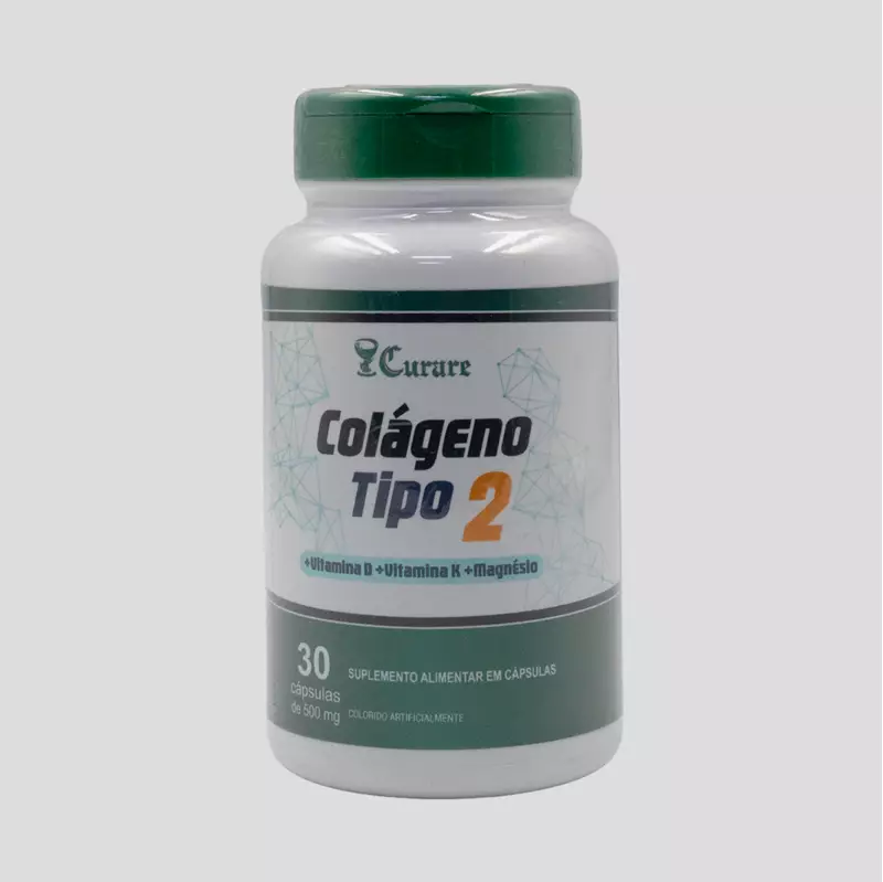 Colágeno Tipo 2 (40mg) + Associações (Suplemento Industrializado Curare) - 30 cápsulas