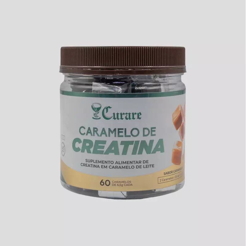 Creatina em Caramelo de Leite Curare - 60 unidades